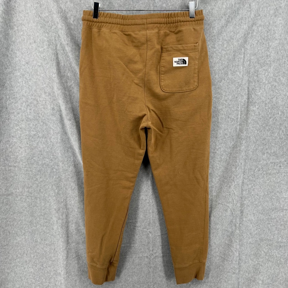 The North Face Mens Heritage Patch Joggers Brown Fleece Sweatpants Medium - Picture 8 of 9